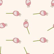 flower cartoon seamless pattern background N42