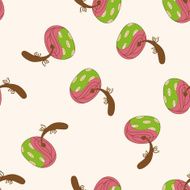 flower cartoon seamless pattern background N44