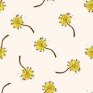 flower cartoon seamless pattern background N45