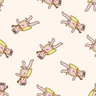 animal dog cartoon seamless pattern background N37