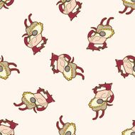 animal dog cartoon seamless pattern background N41