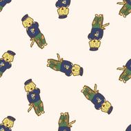 animal dog cartoon seamless pattern background N43