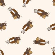 animal dog cartoon seamless pattern background N44