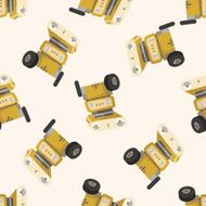 robot cartoon seamless pattern background N76