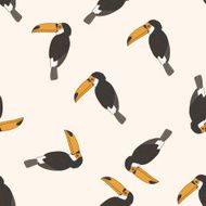bird cartoon seamless pattern background N50