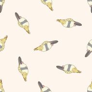 bird cartoon seamless pattern background N52