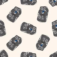 style radio cartoon seamless pattern background N6