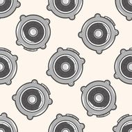 style radio cartoon seamless pattern background N10