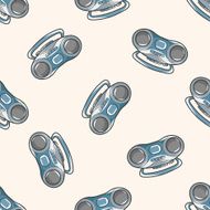 style radio cartoon seamless pattern background N12