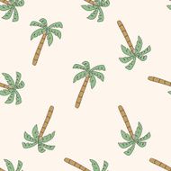 tree cartoon seamless pattern background N15