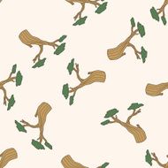 tree cartoon seamless pattern background N20