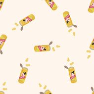 cookies cartoon seamless pattern background N4