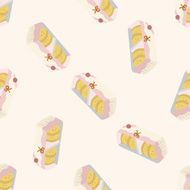 cookies cartoon seamless pattern background N5