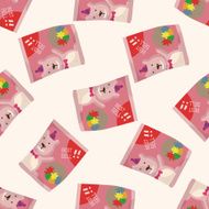 pack of candy cartoon seamless pattern background N3