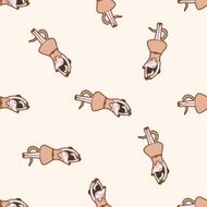 animal dancing cartoon seamless pattern background N14
