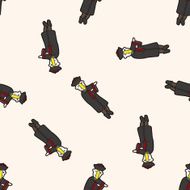 zombie cartoon seamless pattern background N2