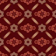 vector dark brown texture with decorations