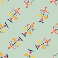 Balance flat icon eps10 seamless pattern background