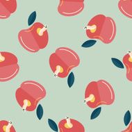 Apple flat icon eps10 seamless pattern background