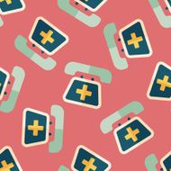 emergency call flat icon eps10 seamless pattern background