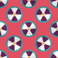 Radiation flat icon eps10 seamless pattern background N2