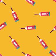 medical thermometer flat icon eps10 seamless pattern background