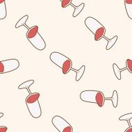 furniture theme chair sofa cartoon seamless pattern background N7