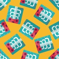 x-ray flat icon eps10 seamless pattern background N4