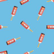 medical thermometer flat icon eps10 seamless pattern background N2