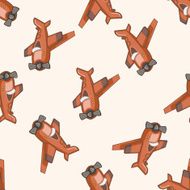 playground airplane rides cartoon seamless pattern background