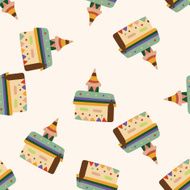 Building house cartoon seamless pattern background N36