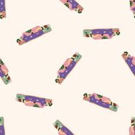 Building house cartoon seamless pattern background N38