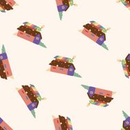 Building house cartoon seamless pattern background N39