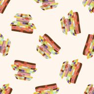 Building house cartoon seamless pattern background N40