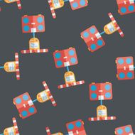 Weight scale flat icon eps10 seamless pattern background N3