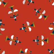 Balance flat icon eps10 seamless pattern background N3