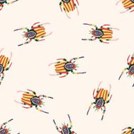 bug cartoon seamless pattern background N56