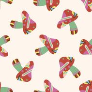 mushroom cartoon seamless pattern background N24