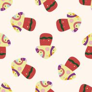 mushroom cartoon seamless pattern background N31