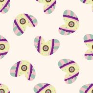 love heart cartoon seamless pattern background N17
