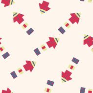 arrow cartoon seamless pattern background N5