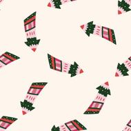 arrow cartoon seamless pattern background N7