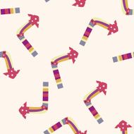 arrow cartoon seamless pattern background N9