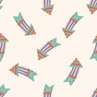arrow cartoon seamless pattern background N16