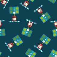 Weight scale flat icon eps10 seamless pattern background N5