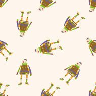 robot cartoon seamless pattern background N99