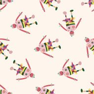robot cartoon seamless pattern background N101