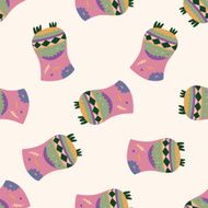 owl cartoon seamless pattern background N13