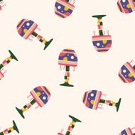 design lamp style cartoon seamless pattern background N9