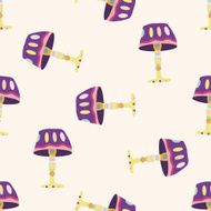 design lamp style cartoon seamless pattern background N16